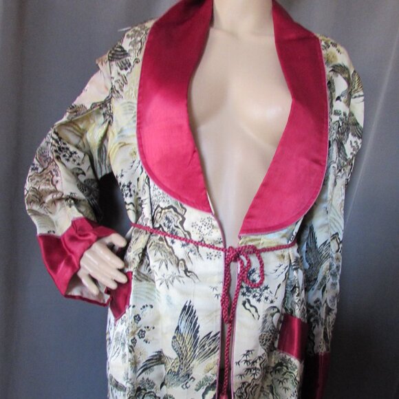 Fyorahasi Other - SALE Handsome Vintage Unisex Embroidered Smoking Jacket Robe Asian Influence